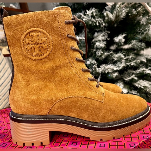 Tory Burch - Miller 50MM Lug Sole Bootie Sensory MFO - Suede sz 8.5 - Picture 4 of 5